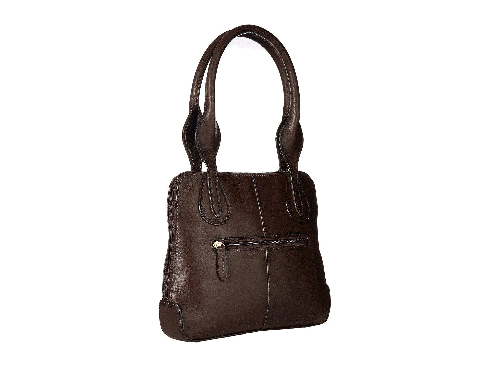 Lyst Scully Brandy Multi Compartment Handbag Brown Handbags In View Fullscreen