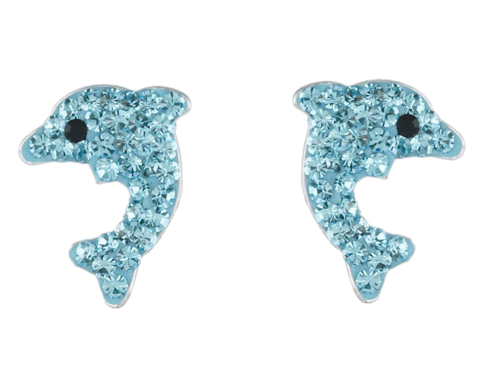 Lyst Betsey Johnson Dolphin Stud Earrings In Blue Gallery