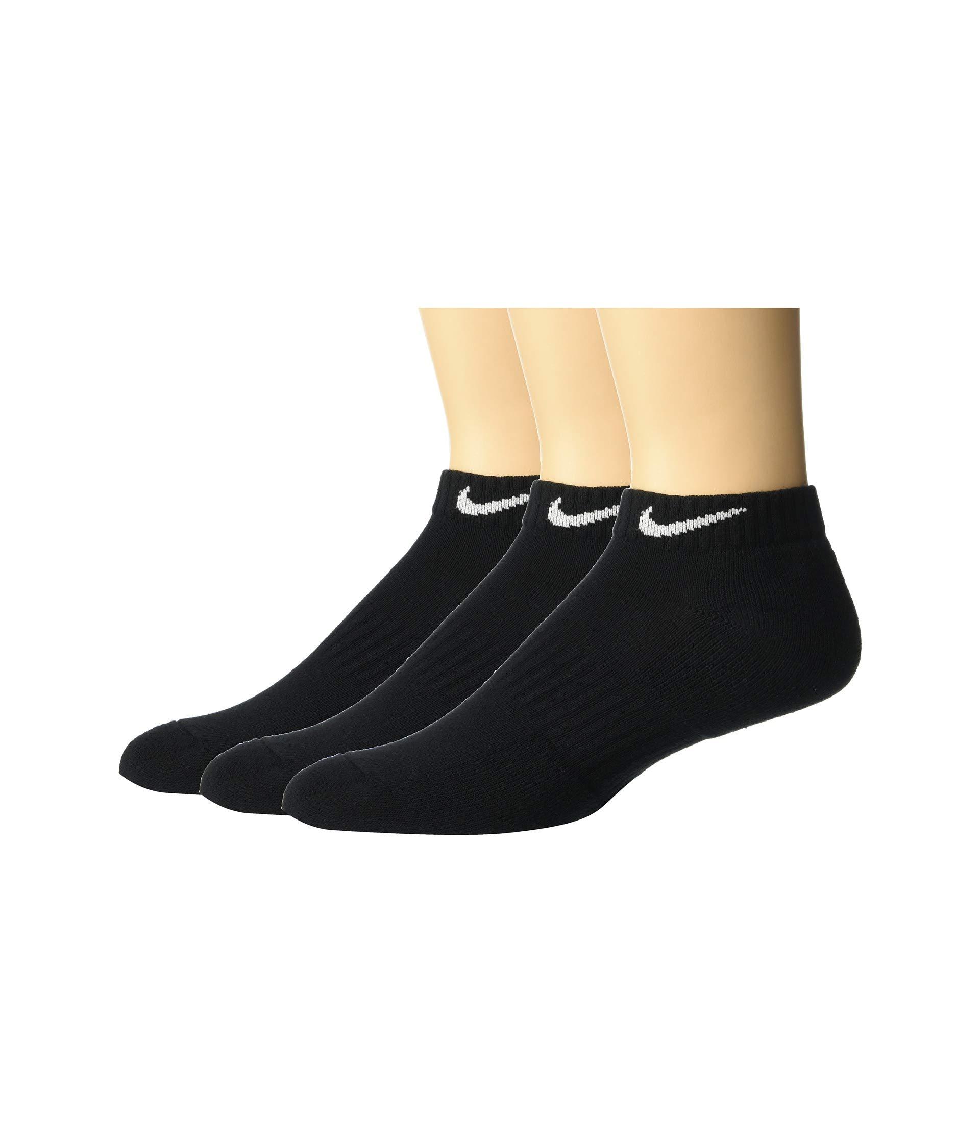 Lyst - Nike Everyday Cushion Ankle Socks 3-pair Pack (black/white) Low ...