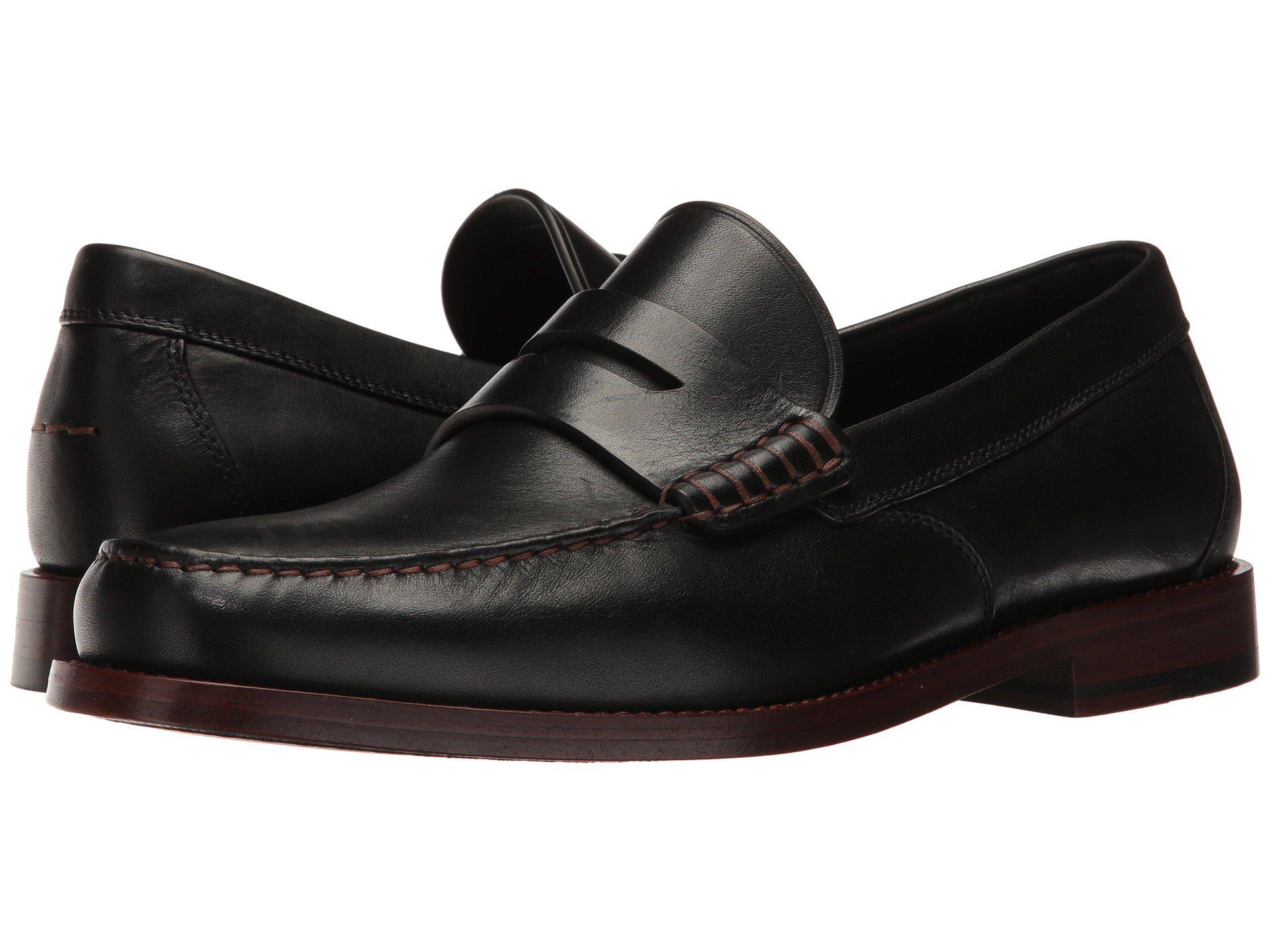 Lyst - Coach Manhattan Leather Loafer (black) Men's Slip On Shoes in ...