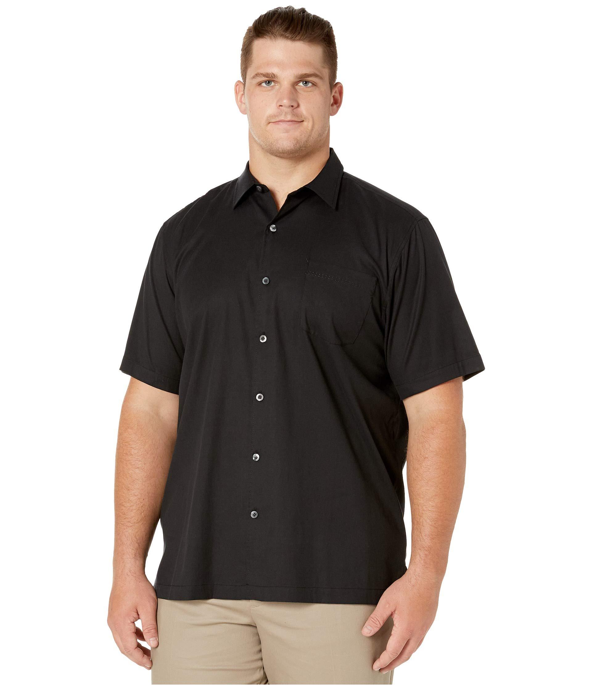 Tommy Bahama Silk Catalina Stretch Twill Shirt in Black for Men - Save ...
