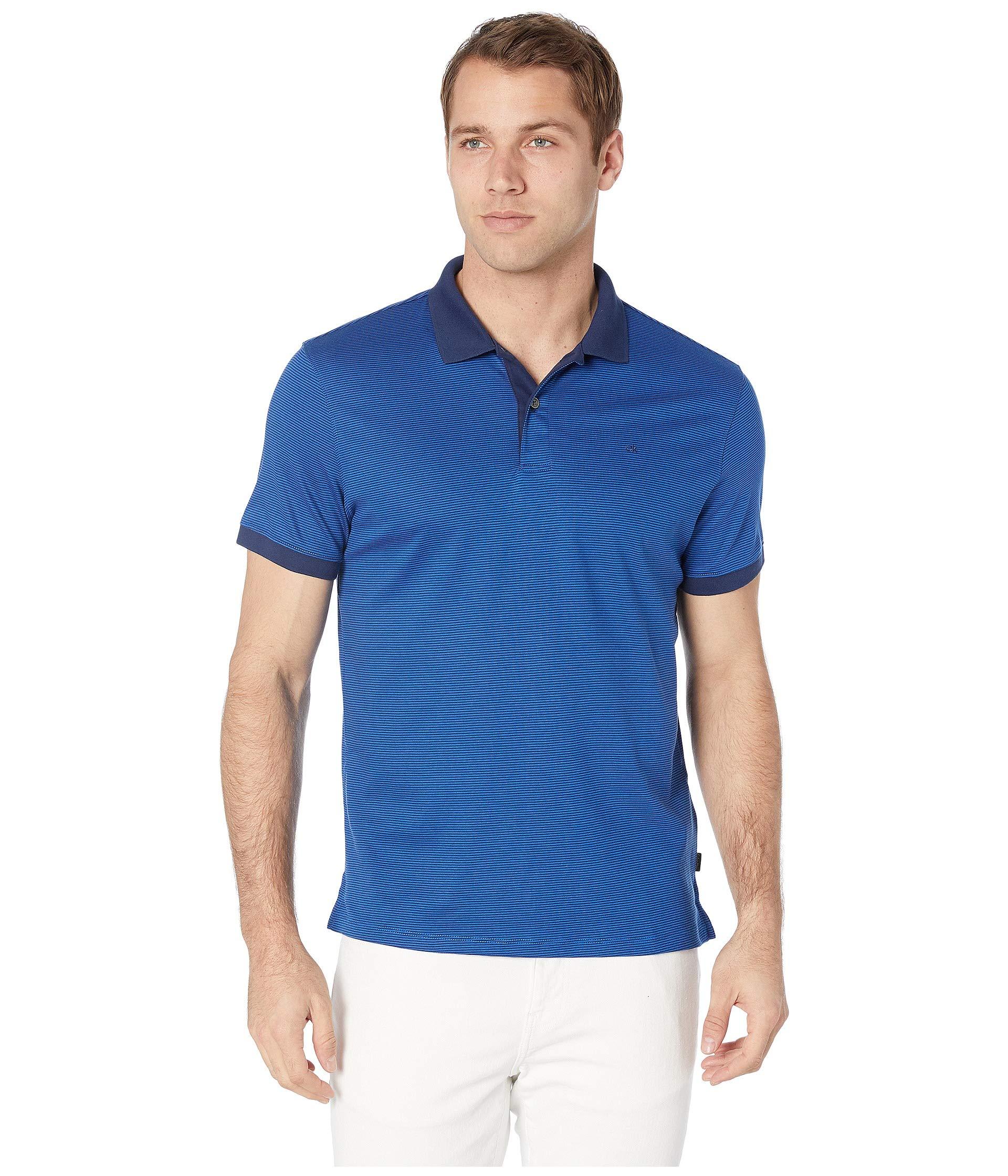 Calvin Klein The Liquid Touch Polo in Blue for Men - Lyst