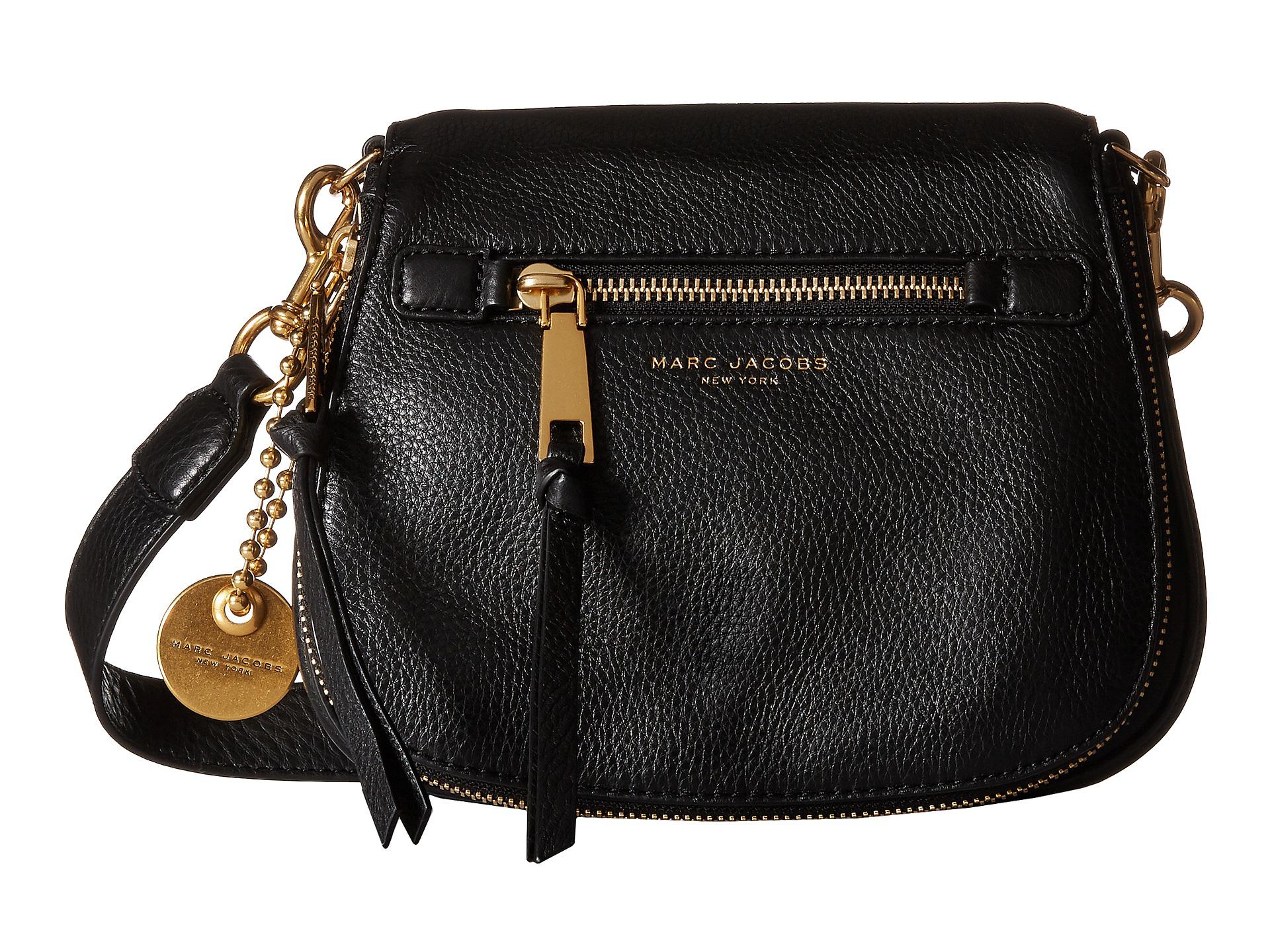 Marc Jacobs Recruit Small Saddle Bag in Black - Lyst
