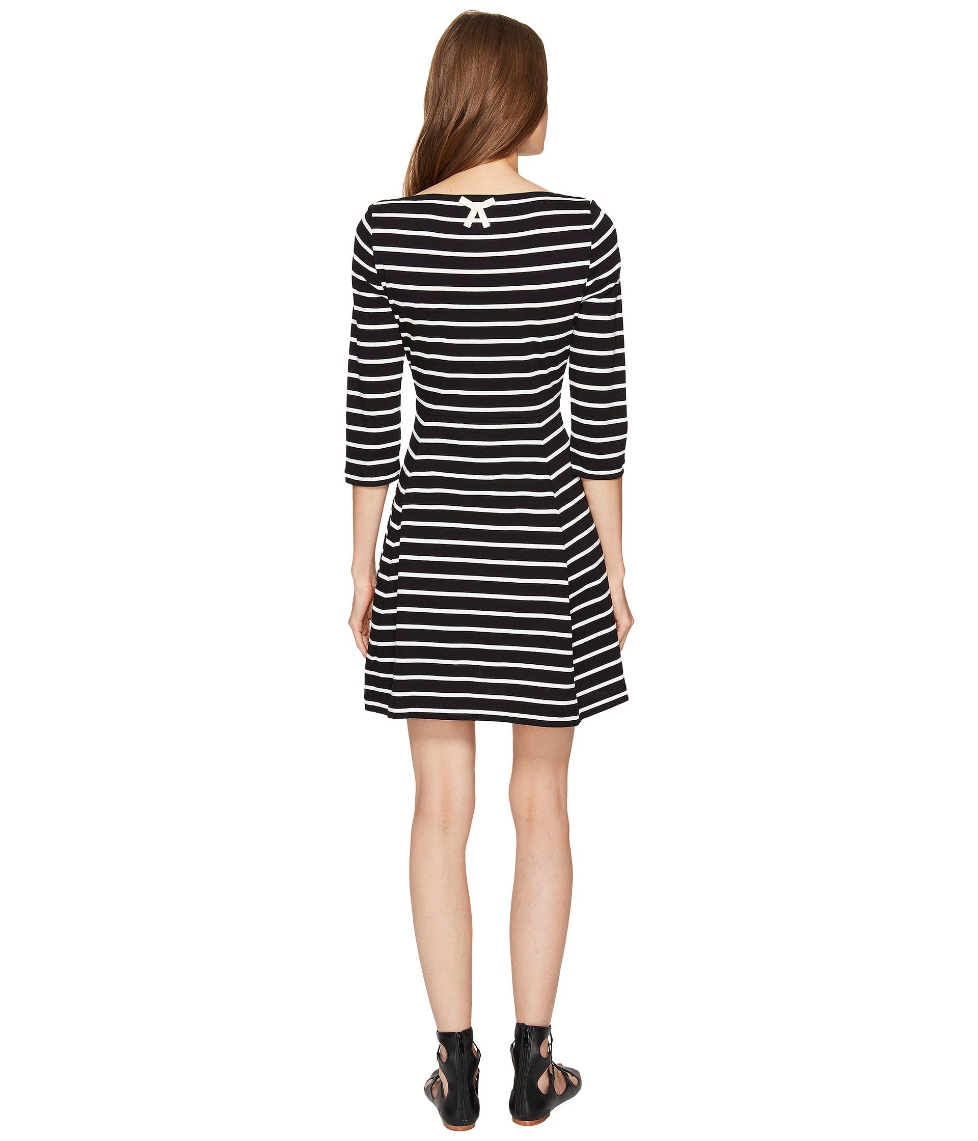 Lyst - Kate Spade Broome Street Stripe Essential Dress in Black